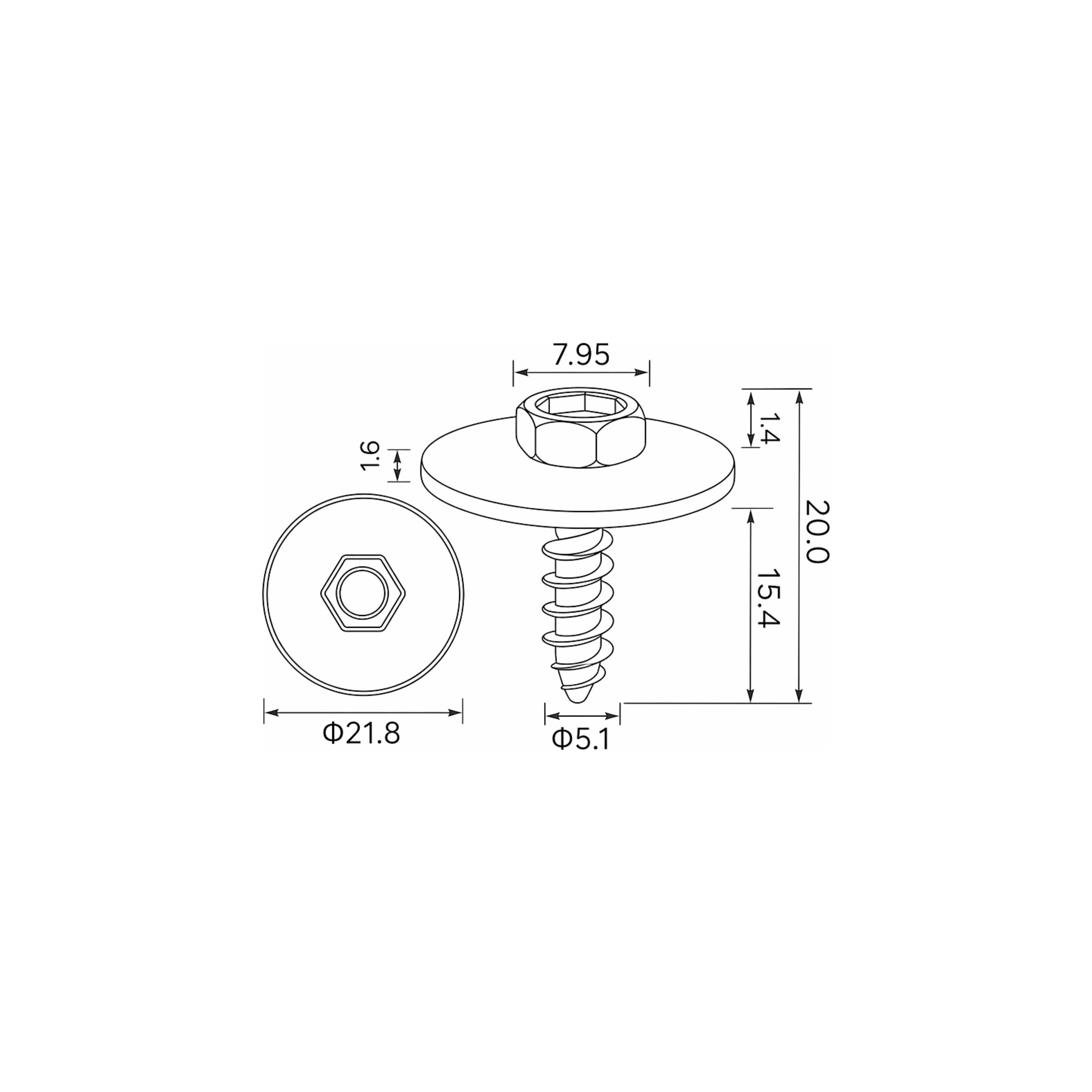 Fästclips BMW 1/1 Coupé m.fl. – 10-pack