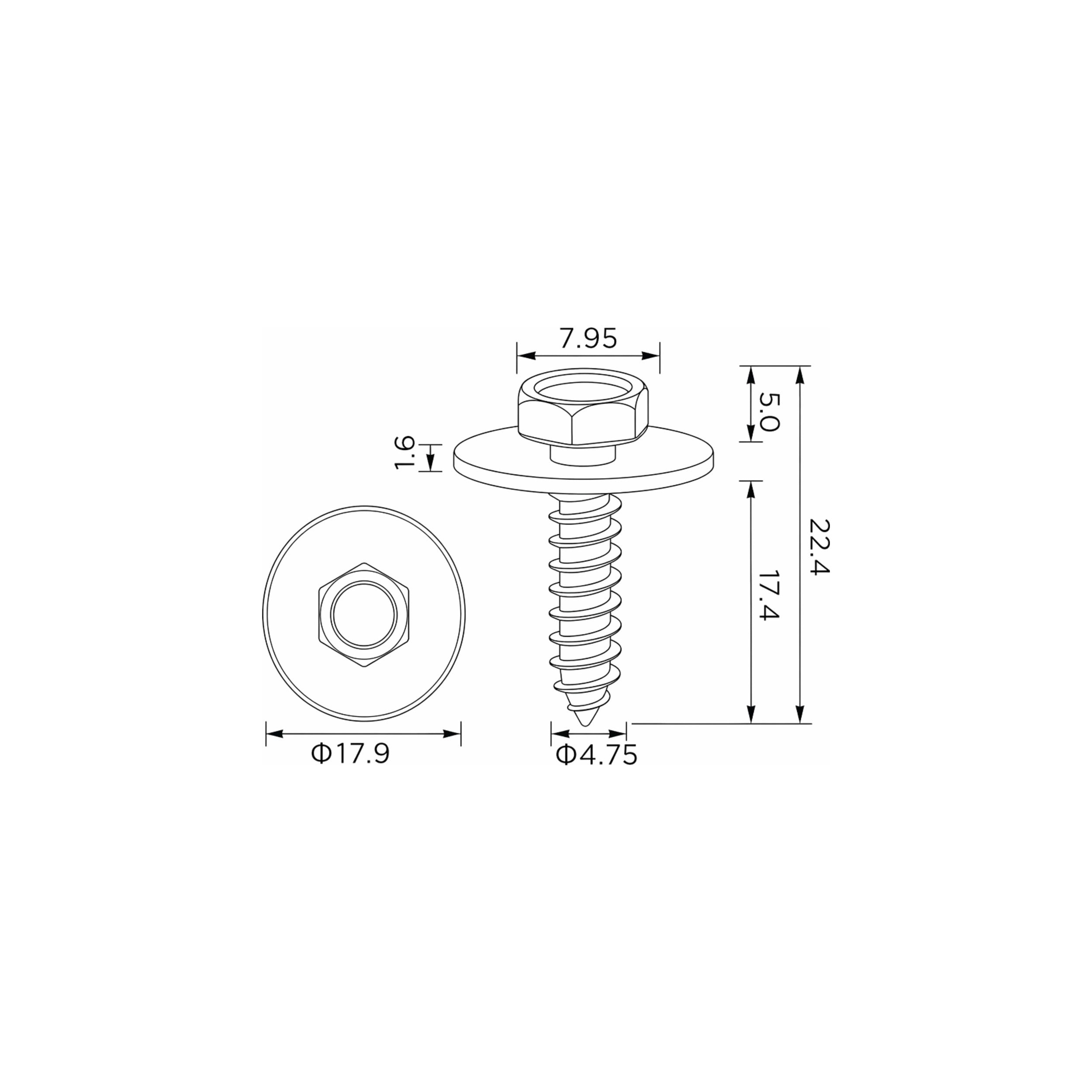 Fästclips BMW 1/3 m.fl. – 10-pack