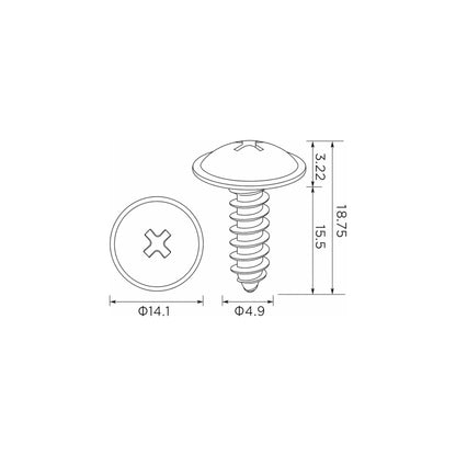 Fästclips Hyundai Accent II/Elantra III m.fl. – 10-pack