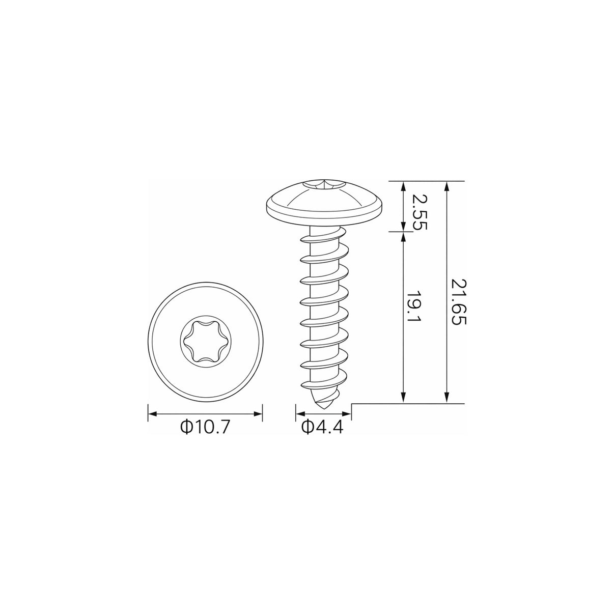Fästclips DS 3/3 Crossback/4 II m.fl. – 10-pack