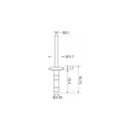 Fästclips Toyota Tacoma/Tundra m.fl. – 10-pack