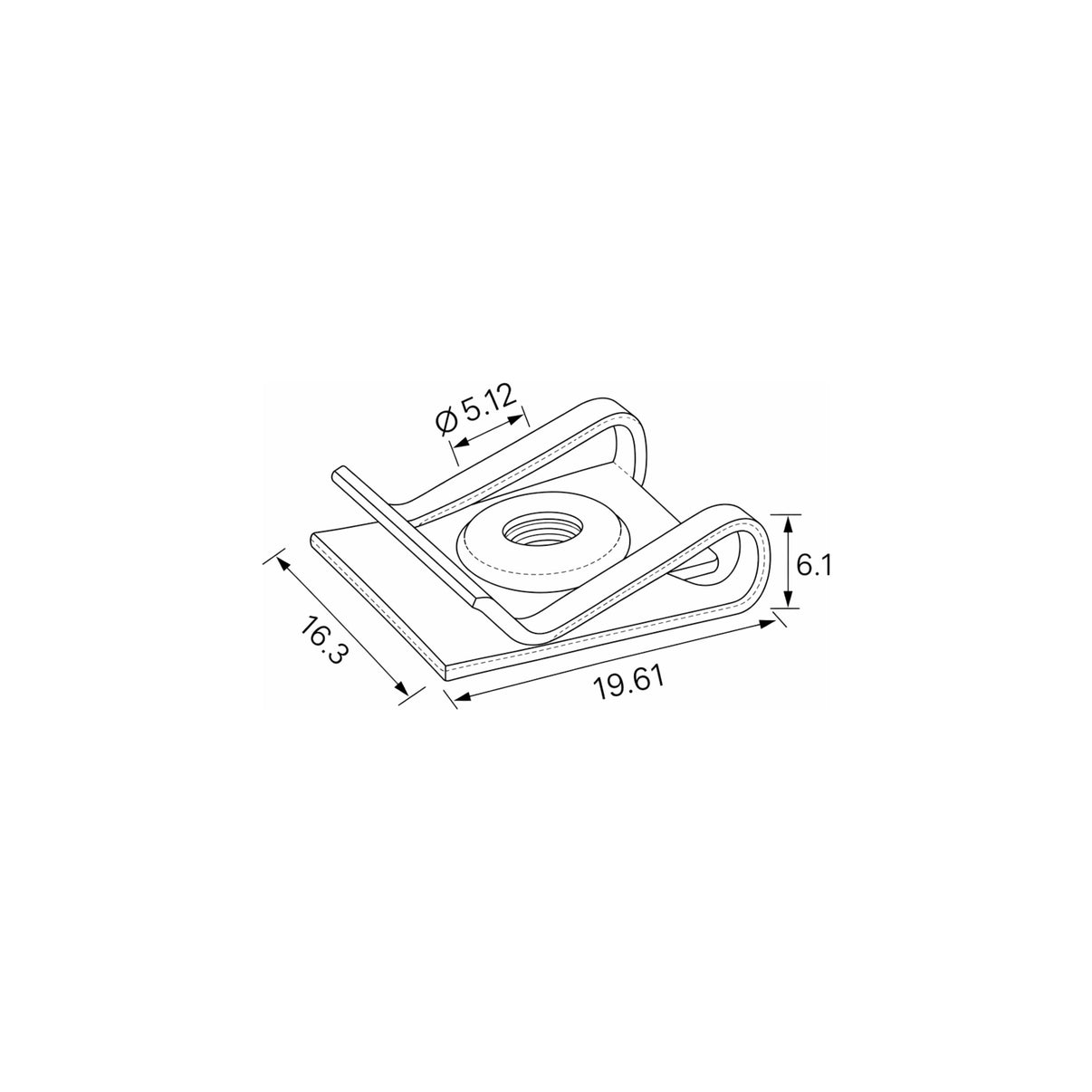 Fästclips Renault 19 I/19 I Chamade m.fl. – 10-pack