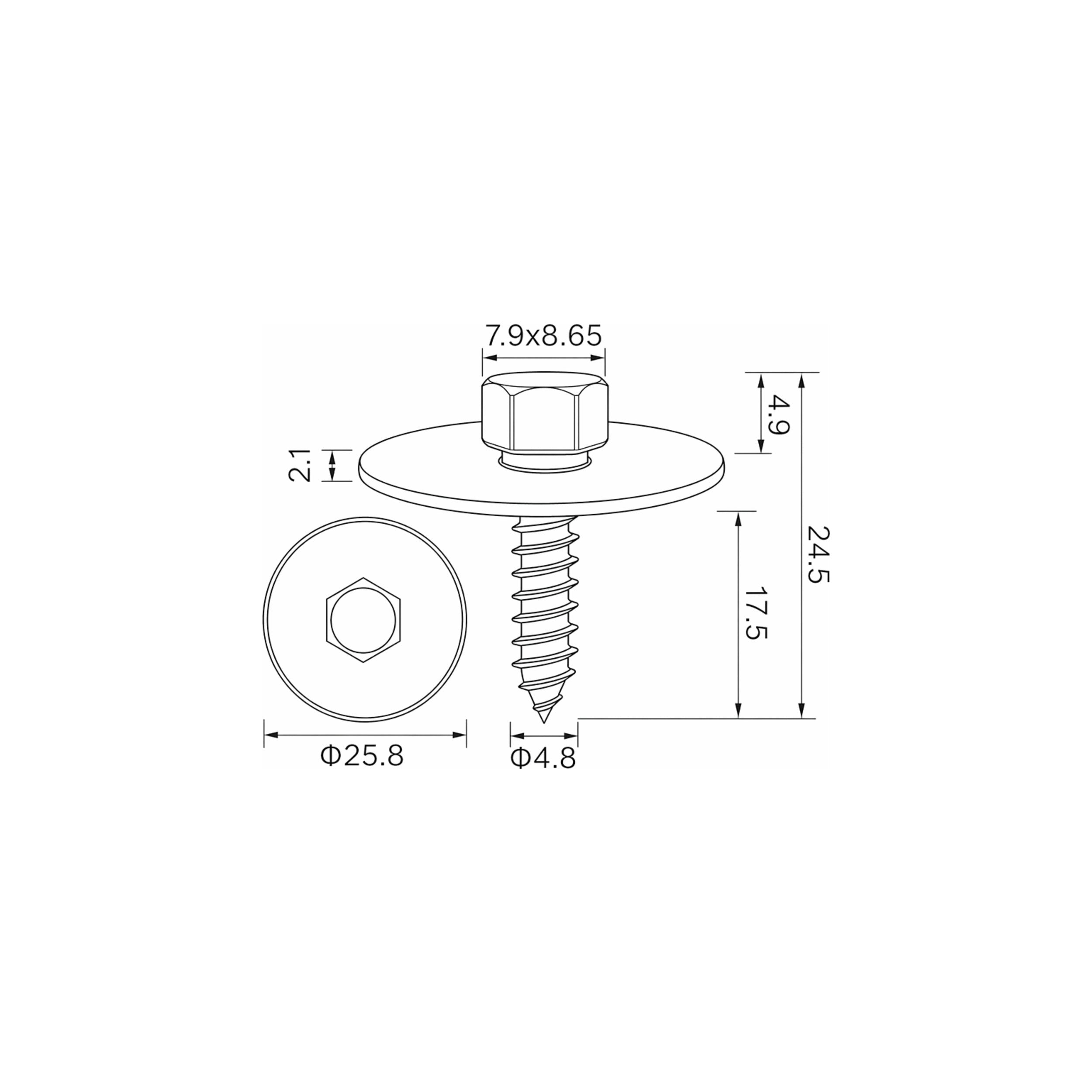 Fästclips Mercedes-Benz 124/A-klass m.fl. – 10-pack