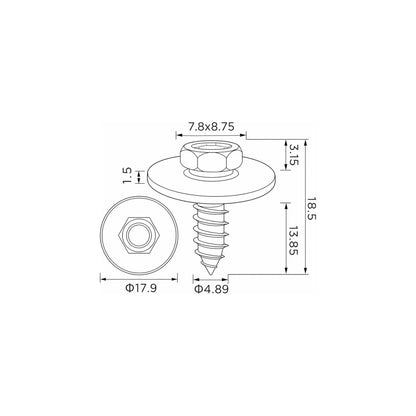 Fästclips BMW 1/1 Coupé m.fl. – 10-pack