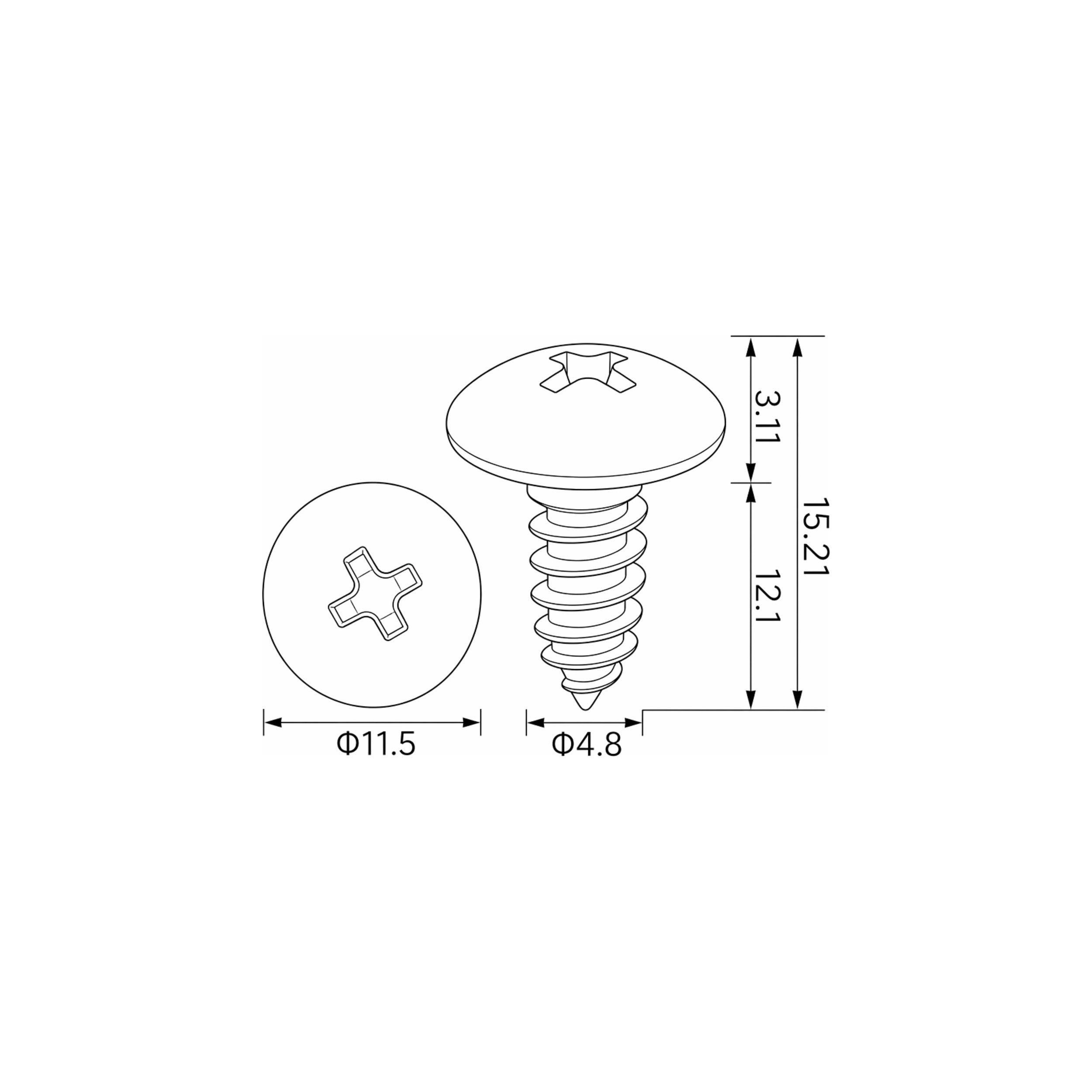 Fästclips Mitsubishi Galant IX/Eclipse IV Coupé m.fl. – 10-pack