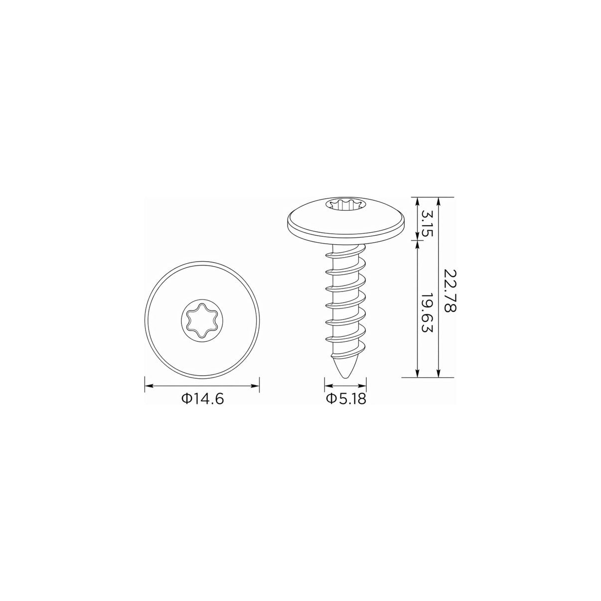 Fästclips Volvo 850/Seat Alhambra m.fl. – 10-pack