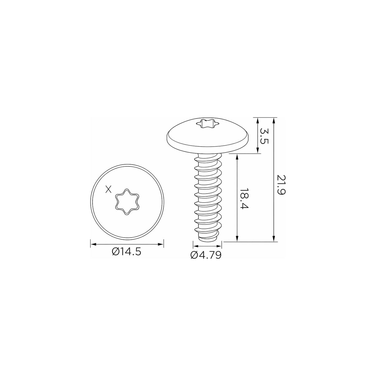 Fästclips VW Golf III/Golf IV m.fl. – 10-pack