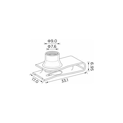 Fästclips Chevrolet Silverado 1500/Silverado 1500 Crew m.fl. – 10-pack – 10-pack