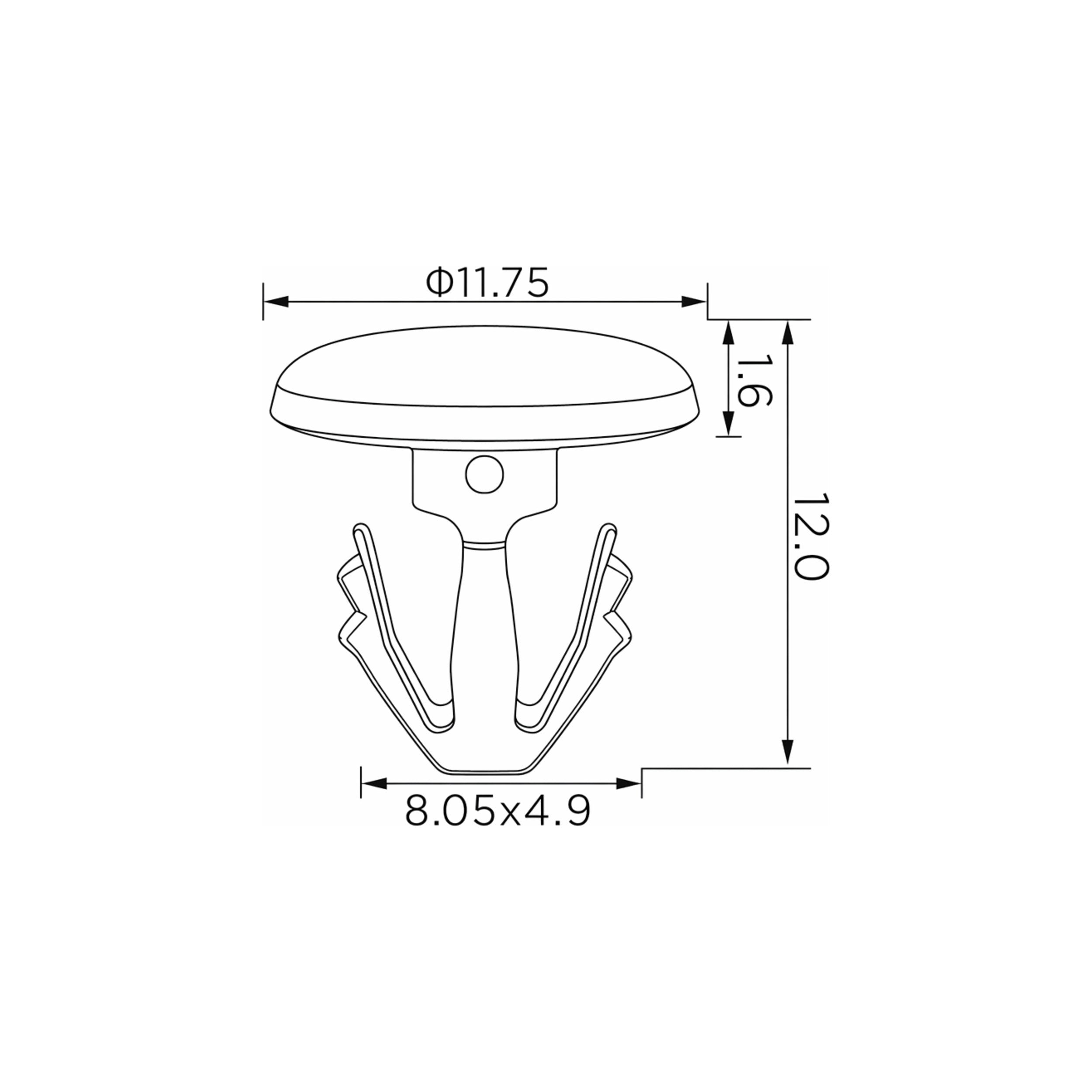 Fästclips Ford Kuga I/Kuga II m.fl. – 10-pack