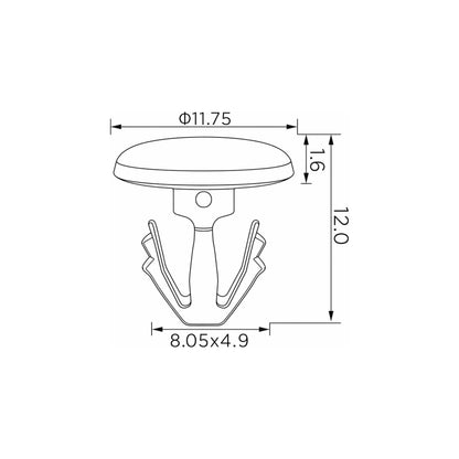 Fästclips Ford Kuga I/Kuga II m.fl. – 10-pack