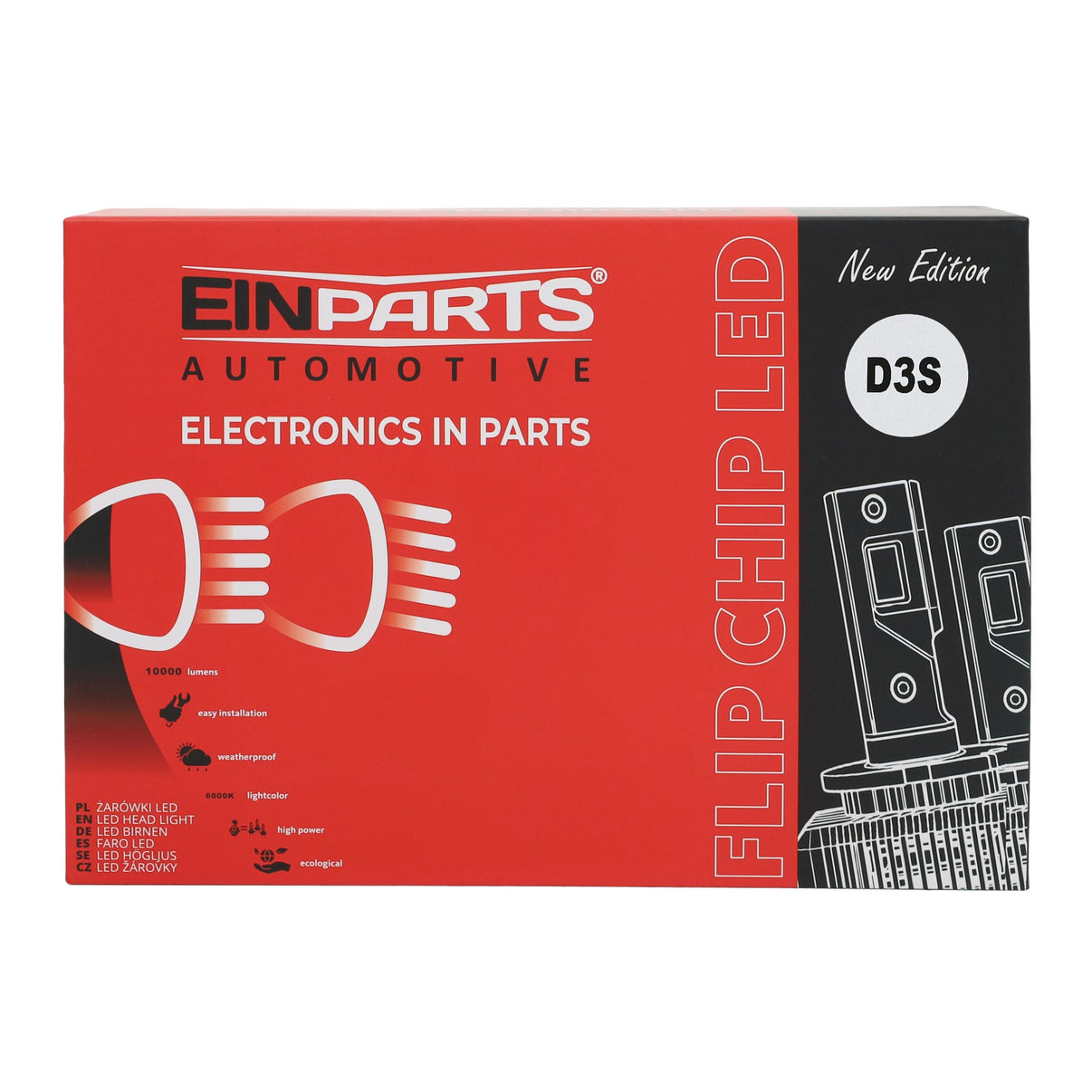 LED-konverteringssats – 6000K – 12V - 24V – 40W – PK32d-3
