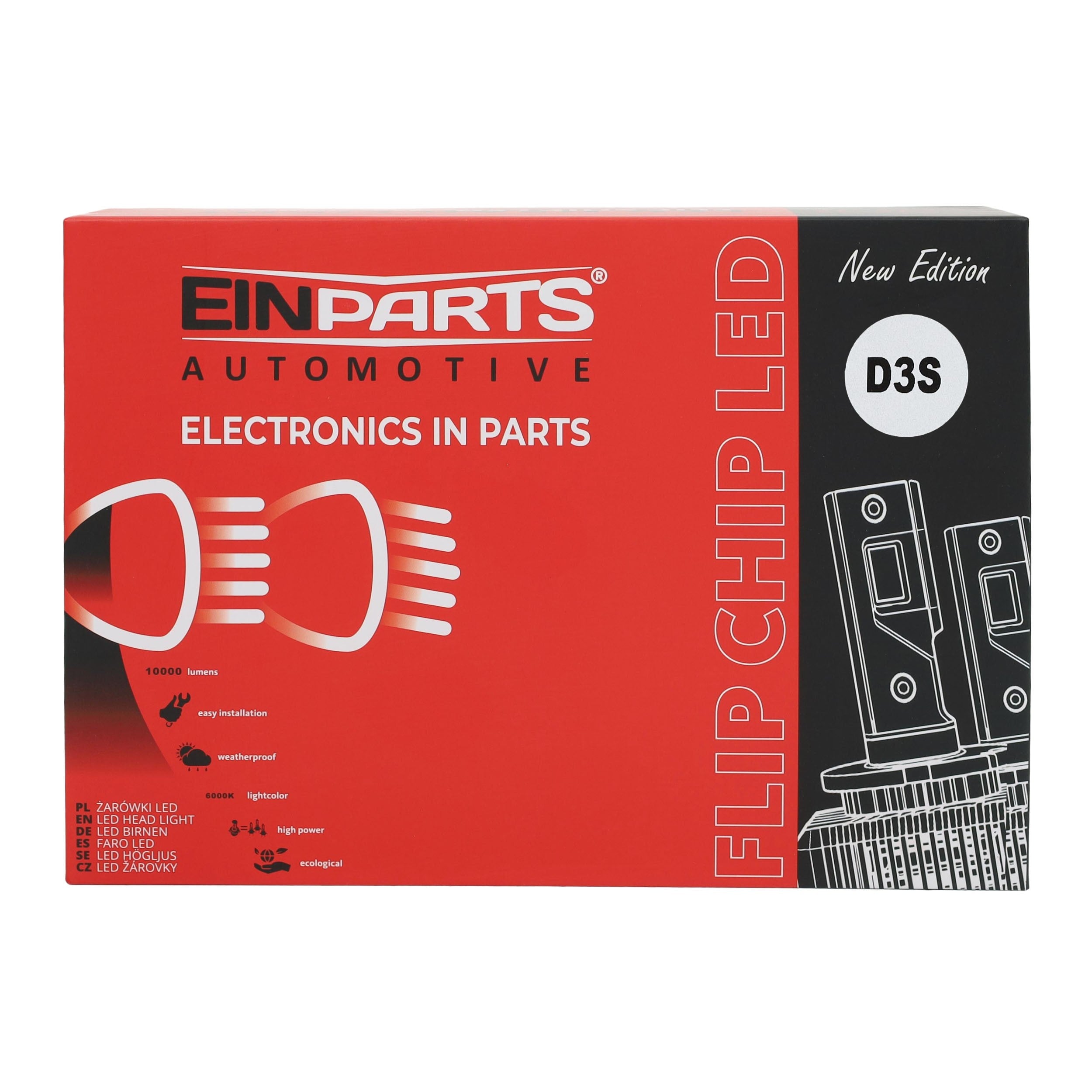 LED-konverteringssats – 6000K – 12V - 24V – 40W – PK32d-3