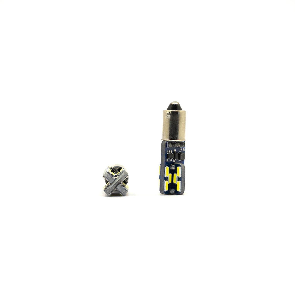 LED-lampa för bil – T4W – BA9s – 6000K – 24 LED – SMD 4014 – 2-pack