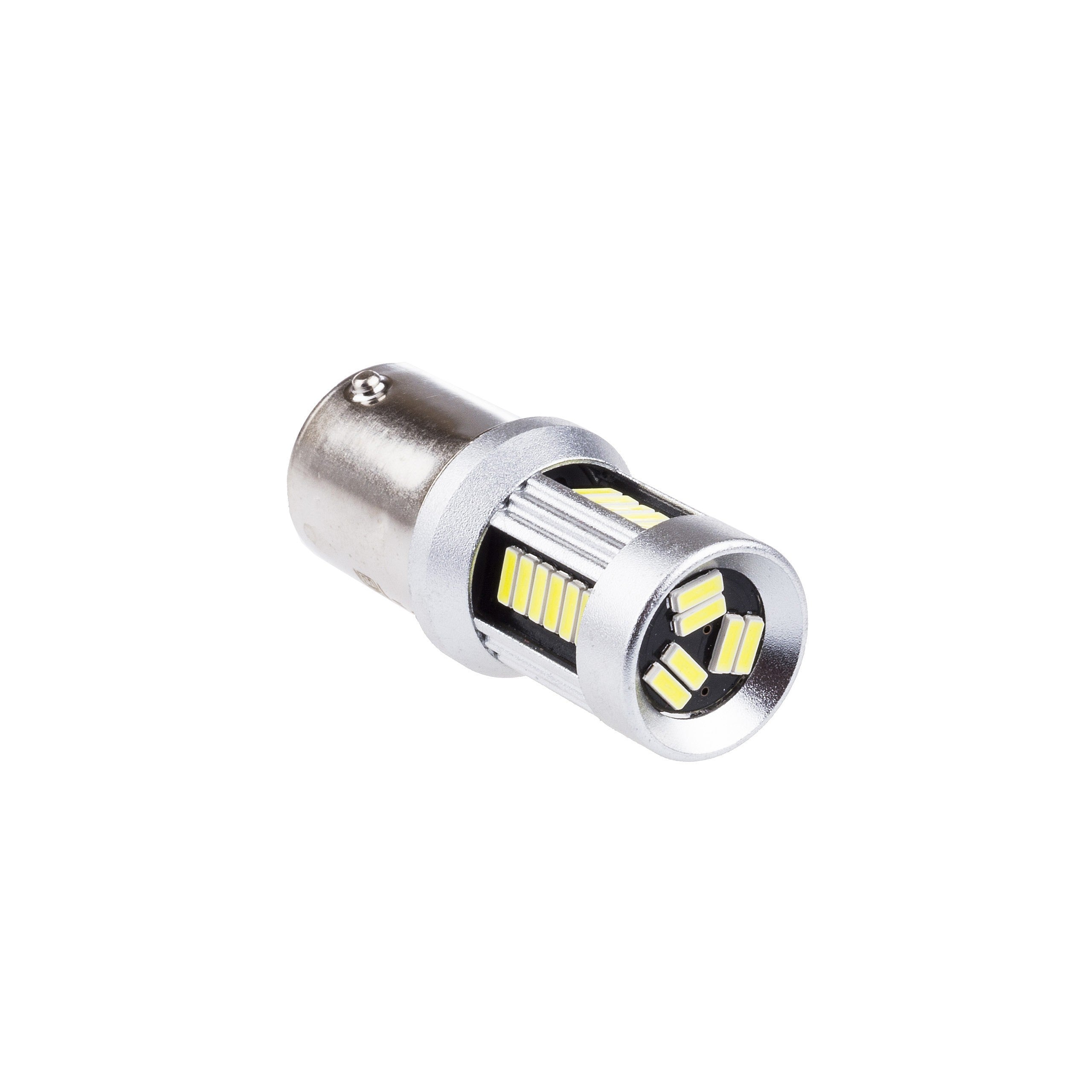 LED-lampa för bil – P21W – BA15S – 6000K – 30 LED – SMD 4014 – 2-pack