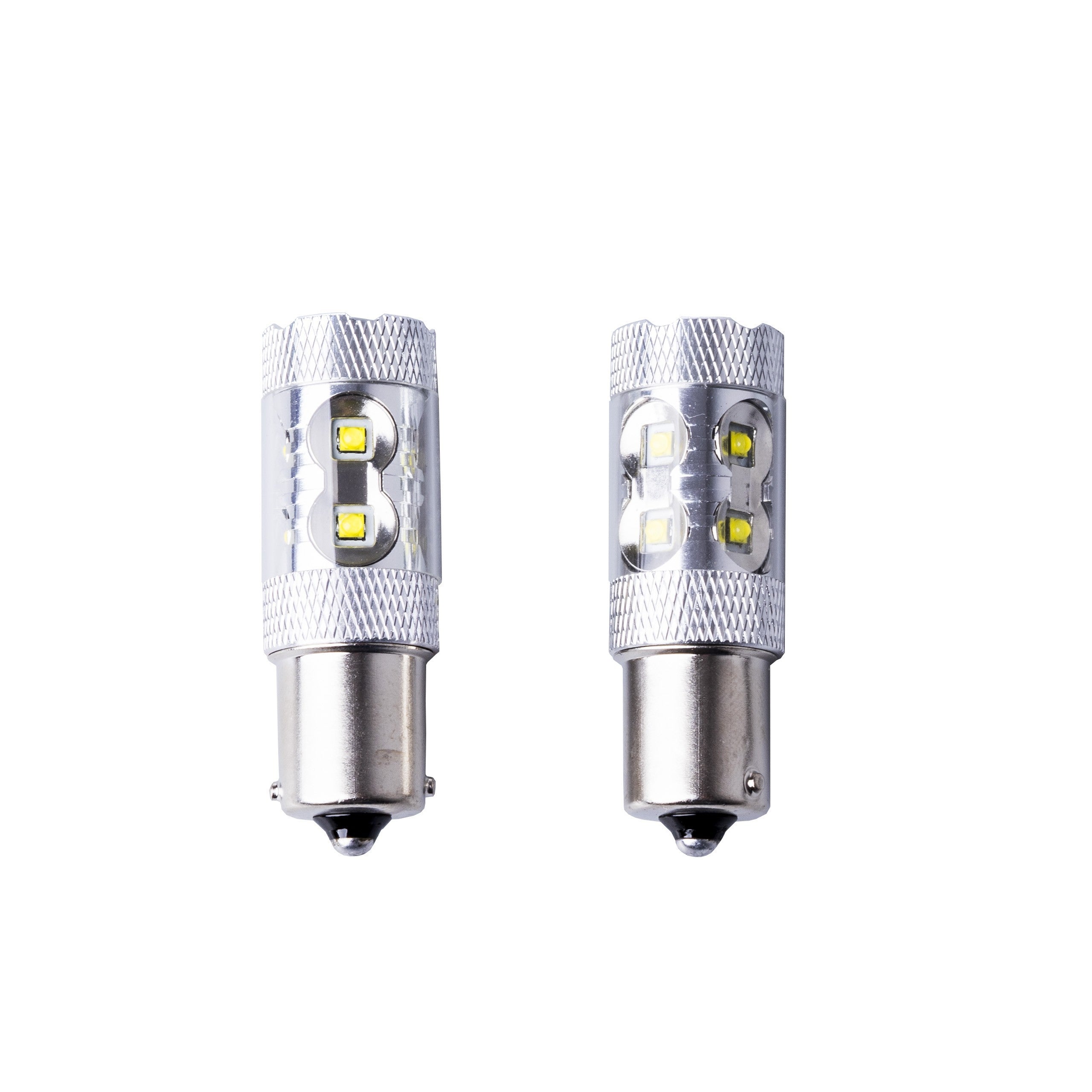 LED-lampa för bil – P21W – BA15S – 6000K – 10 LED – CREE XT-E – 2-pack