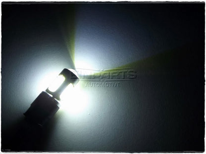LED-lampa för bil – HP24W – PG20–7 – 6000K – 5 LED – COB – 2-pack