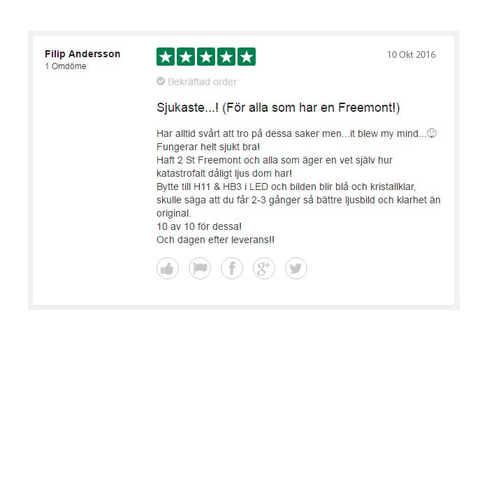 Ledis – on S2 Led Konvertering H8 – H11 – produktbild 15 | LEDIS-ON