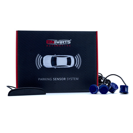 Parkeringssensor med display – Blå – ultraljudssensor – 4 sensorer – 4x 2,5 m
