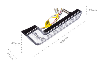 LED-varselljus – 6000K – 4 W – 9V - 16V – 160 mm