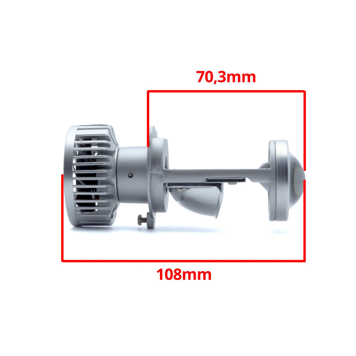 LED-projektorlins för strålkastare – 9-16V – 108 mm