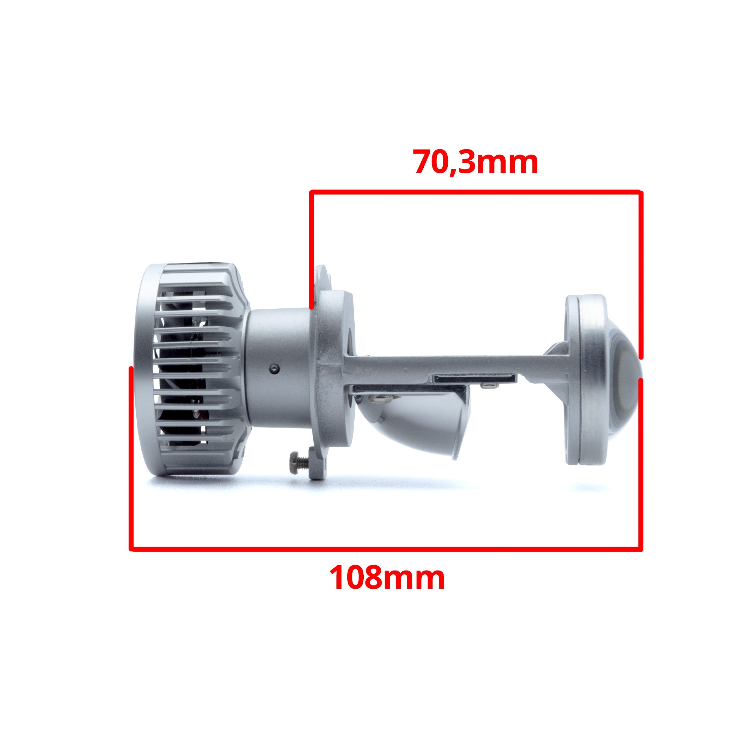 LED-projektorlins för strålkastare – 9-16V – 108 mm