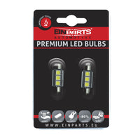 LED-lampa för bil – C5W – SV8.5–8 – 6000K – 3 LED – SMD 5050 – 2-pack