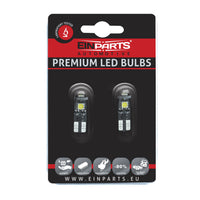 LED-lampa för bil – W5W – W2,1x9,5d – 6000K – 3 LED – SMD 5050 – 2-pack