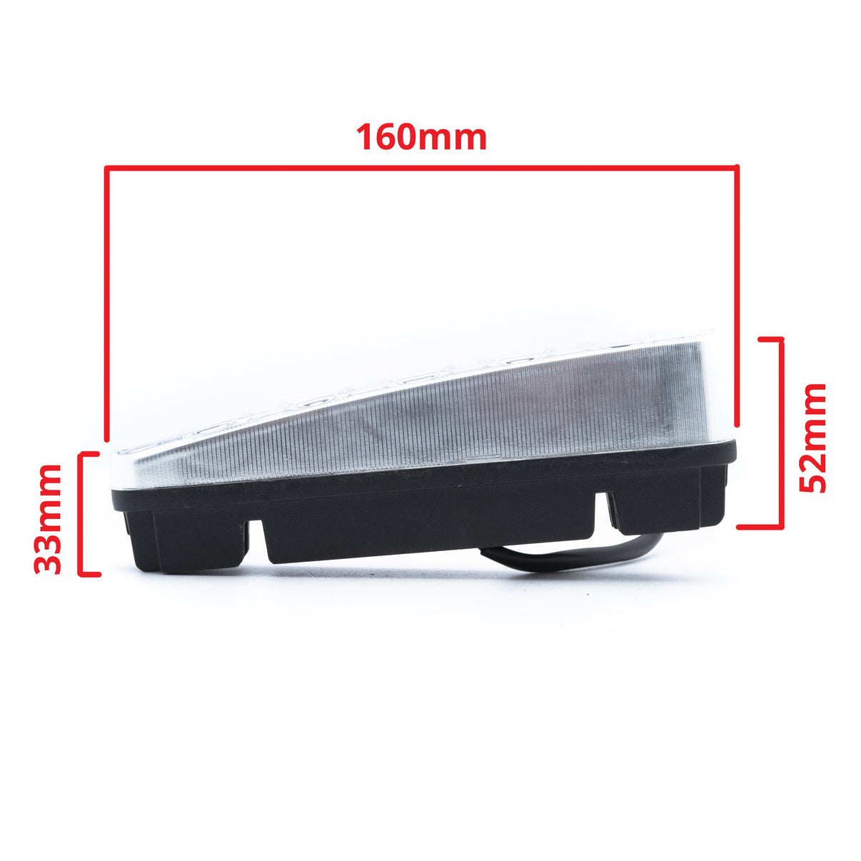 LED-varselljus – 6000K – 10 W – 9V - 16V – 160 mm