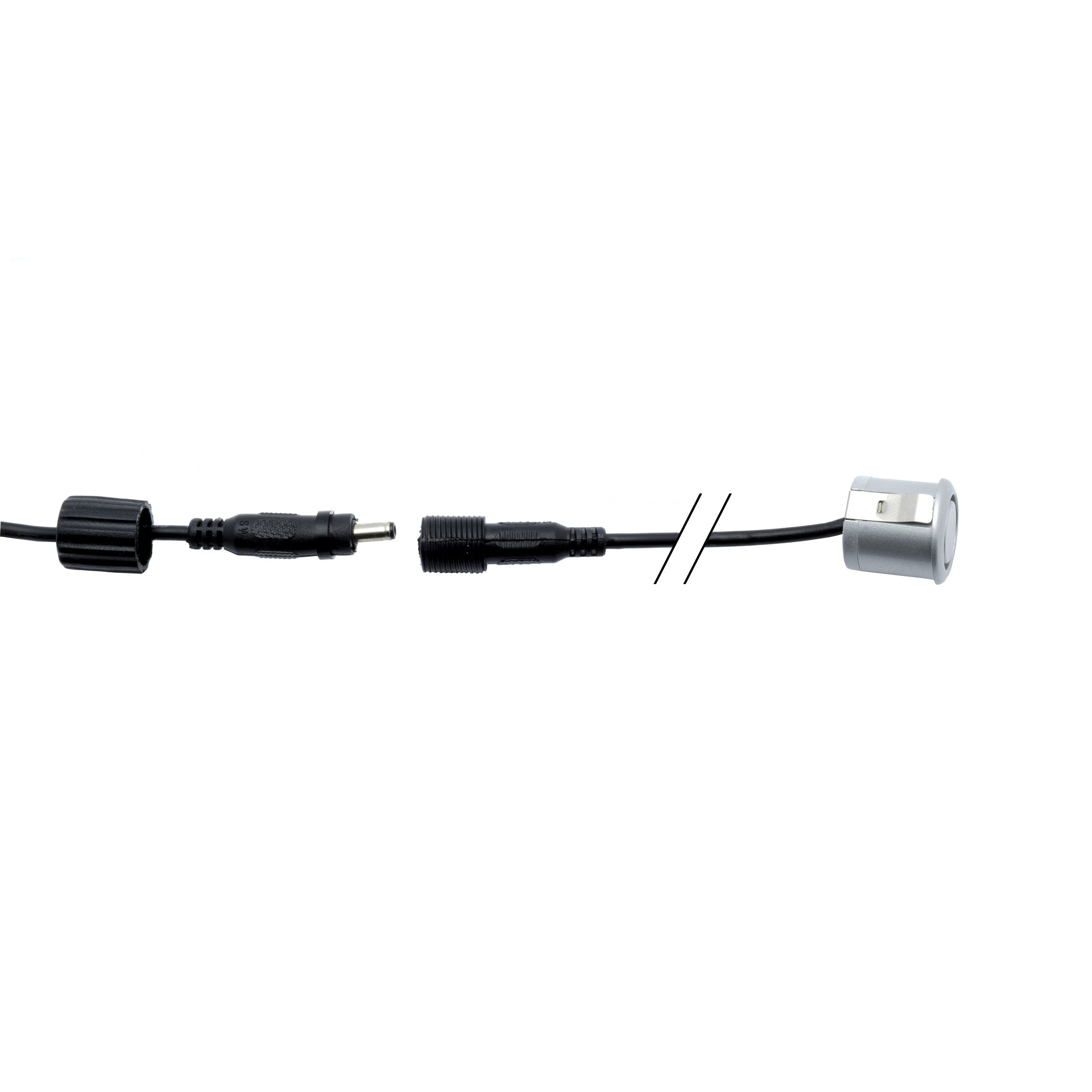Parkeringssensor med summer – Silver – ultraljudssensor – 4 sensorer – 4x 2,5 m