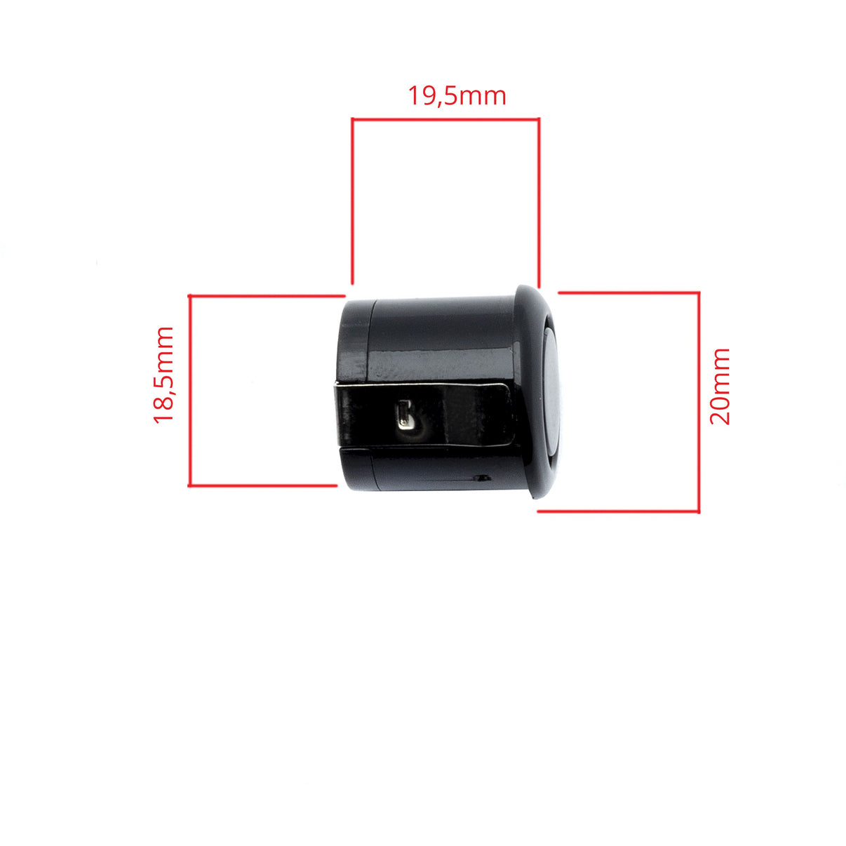 Parkeringssensor med summer – Svart – ultraljudssensor – 4 sensorer – 4x 2,5 m