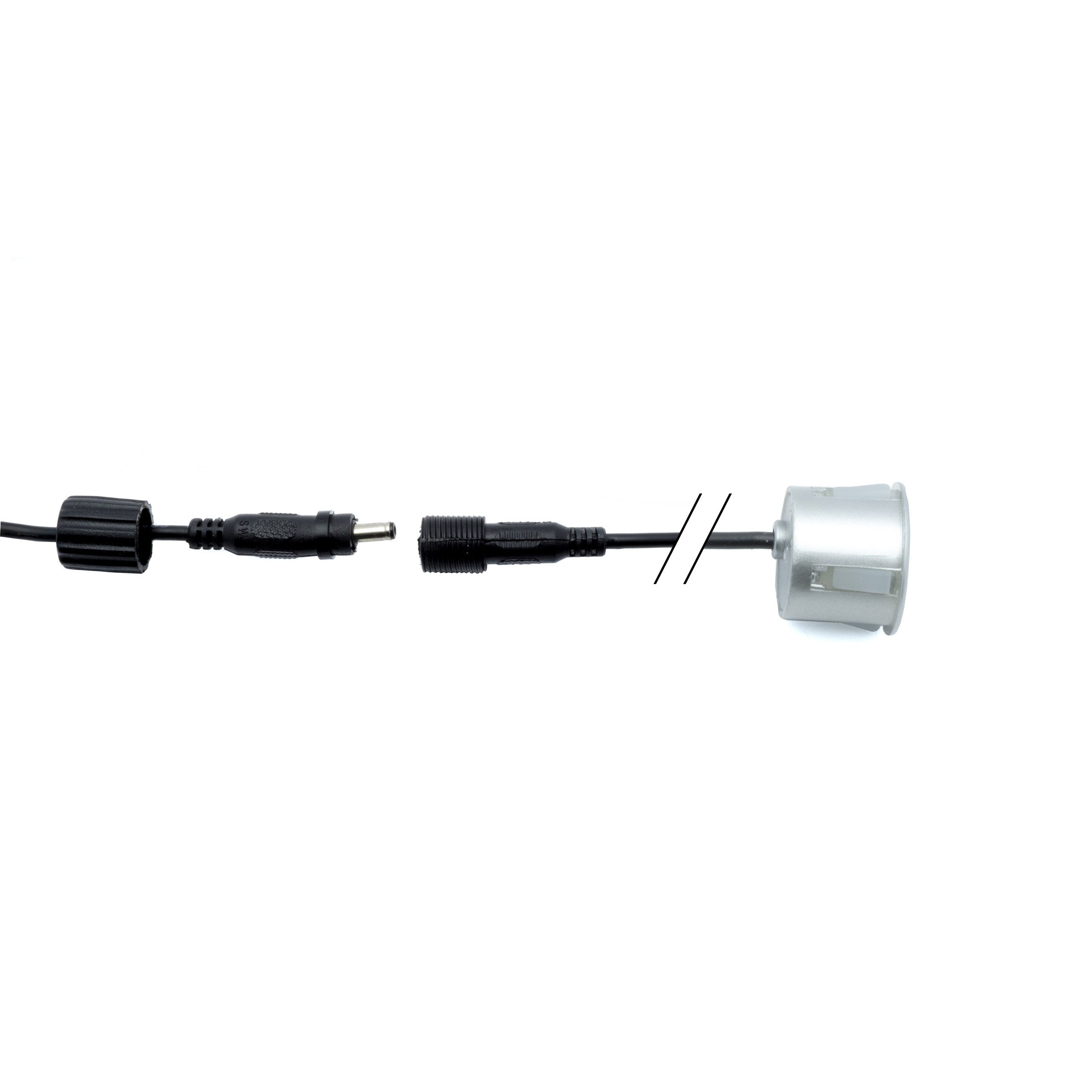 Parkeringssensor med display – Silver – ultraljudssensor – 4 sensorer – 4x 2,5 m