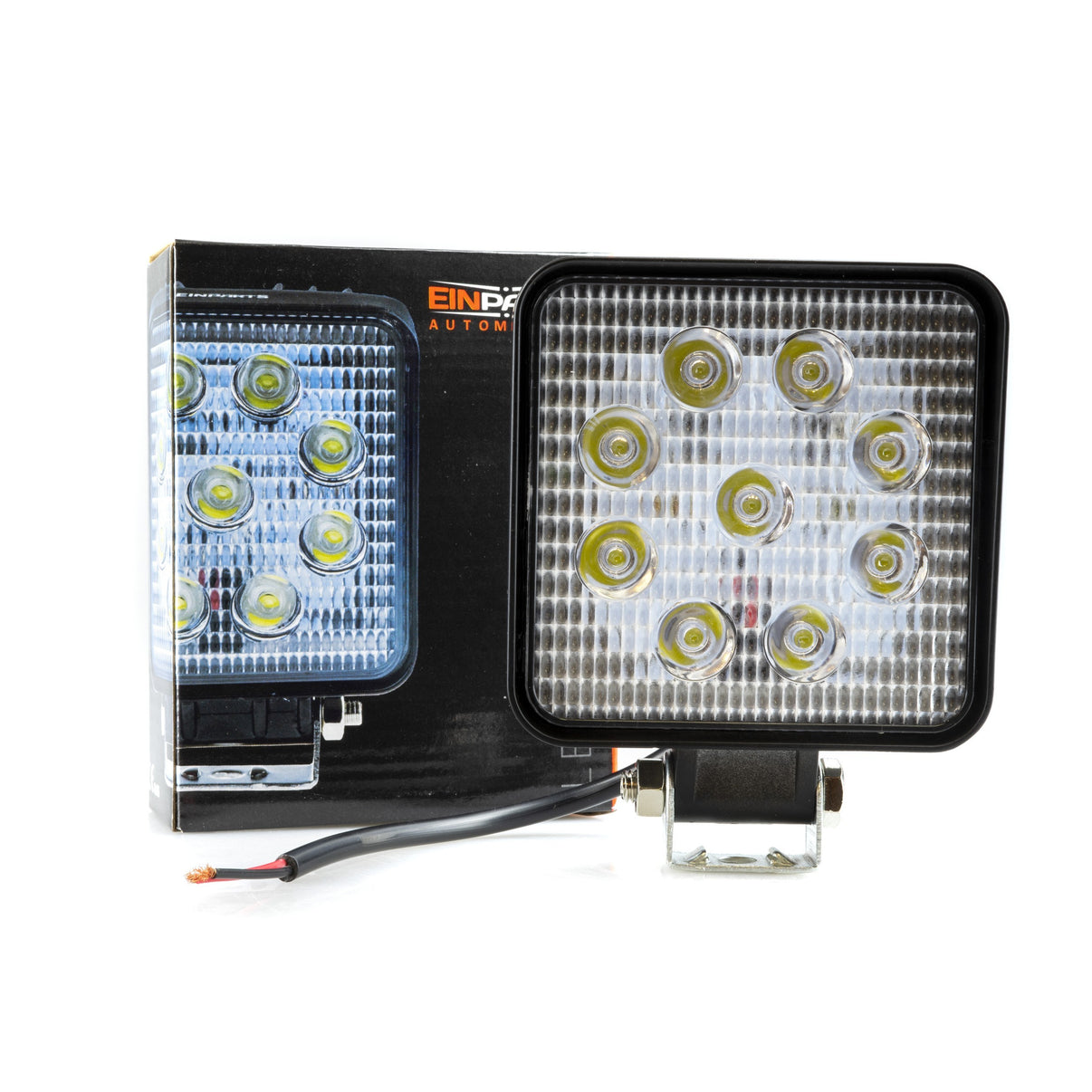 LED-arbetslampa – 27 W – 6000K – 9 LED – 2025 LM – 110 mm