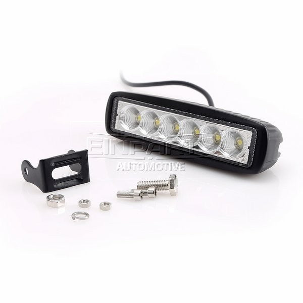 LED-arbetslampa – 18 W – 6000K – 6 LED – 1350 LM – 160 mm