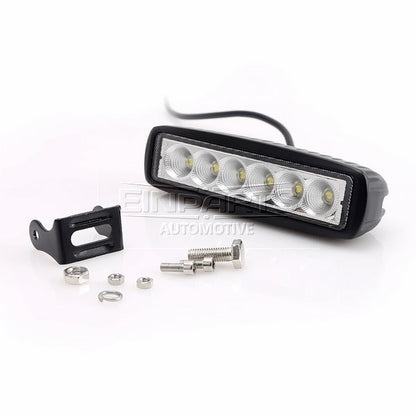 LED-arbetslampa – 18 W – 6000K – 6 LED – 1350 LM – 160 mm