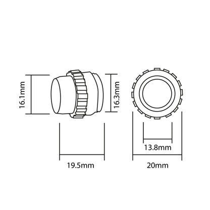 Parkeringssensor – Silver – ultraljudssensor – 1 sensorer – 2,5 m