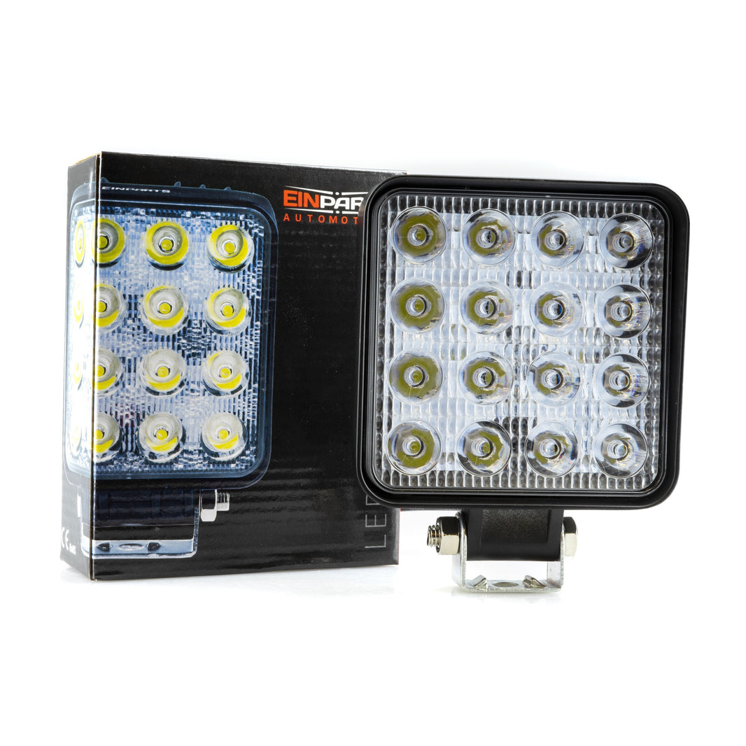 LED-arbetslampa – 48 W – 6000K – 16 LED – 3600 LM – 110 mm