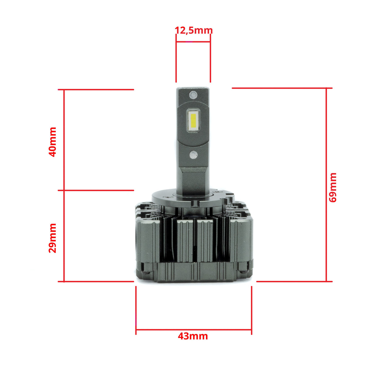 LED-konverteringssats – D1S/ D2S/ D3S/ D4S – 6000K – 9V - 16V – PK32D-2 – 2-pack