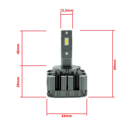 LED-konverteringssats – D1S/ D2S/ D3S/ D4S – 6000K – 9V - 16V – PK32D-2 – 2-pack