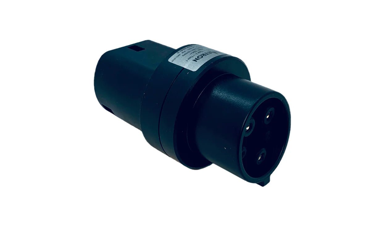 sidovy som visar profil och design av Adapter Typ 2 fast kabel till Typ 1 230 V 16/32A – Evconnect – Evconnect
