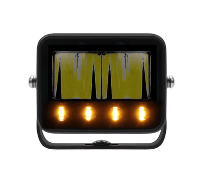 sidovy som visar profil och design av Arbetsljus Razor Worker 40 Flash blixtljus IP69K – Backljus – Carlevel