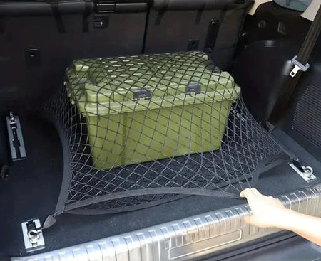 produktbild framifrån visande Bagagenät för Bil – Carlevel