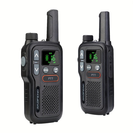 Baofeng T18 walkie talkie – tvåvägsradio USB-laddning – produktbild framifrån | Carlevel