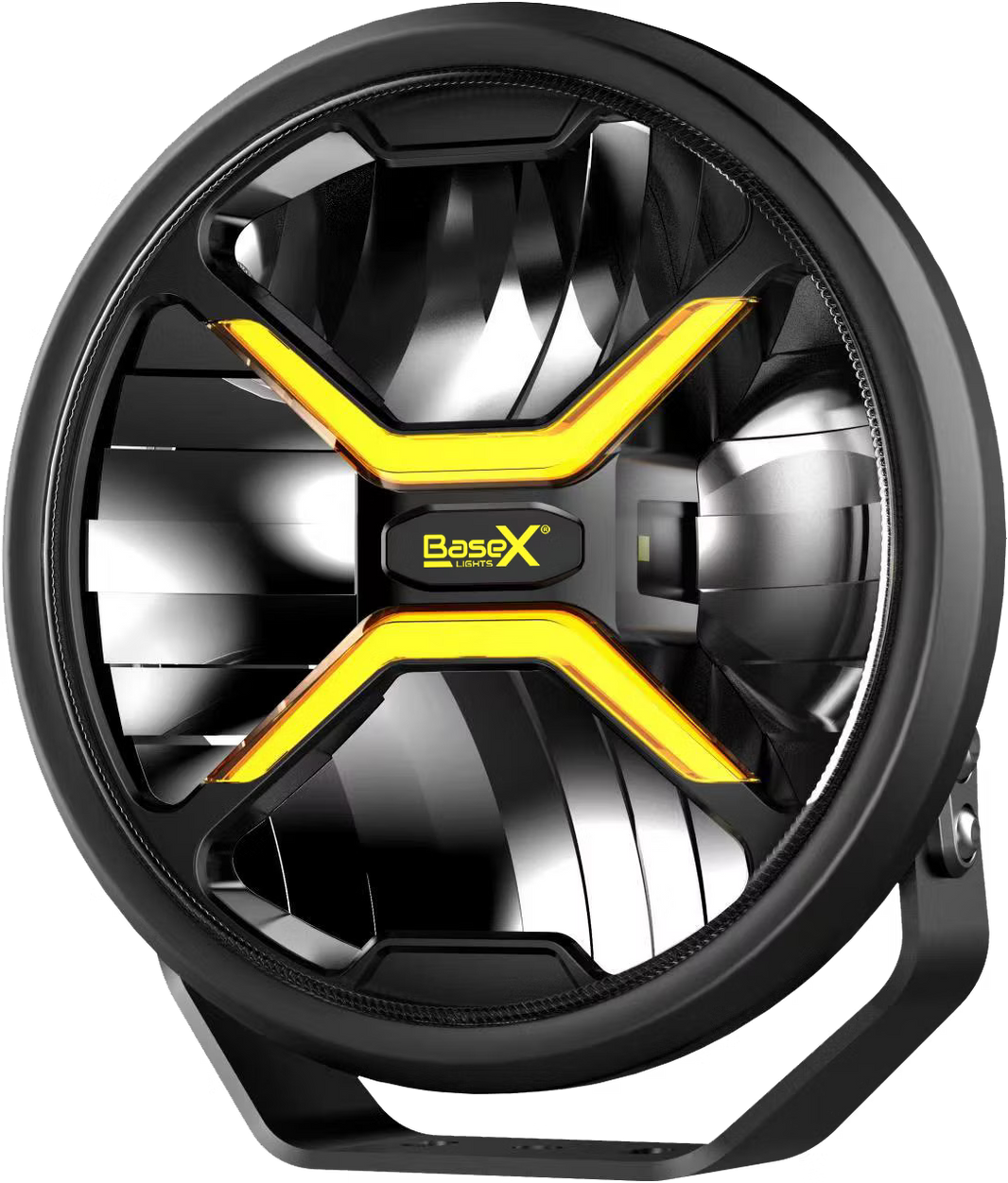 BaseX 9" LED Extraljus 120 W med Vitt/Orange Positionsljus – produktbild