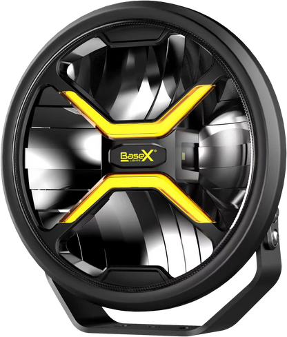 BaseX 9" LED Extraljus 120 W med Vitt/Orange Positionsljus – produktbild