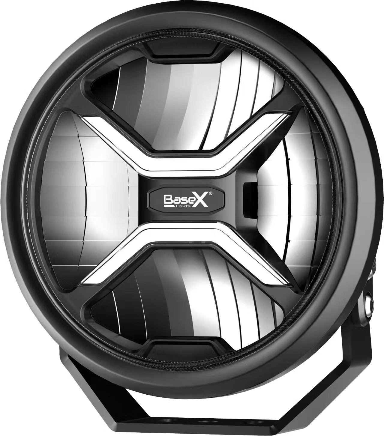 BaseX 9" LED Extraljus 120 W med Vitt/Orange Positionsljus – detaljbild