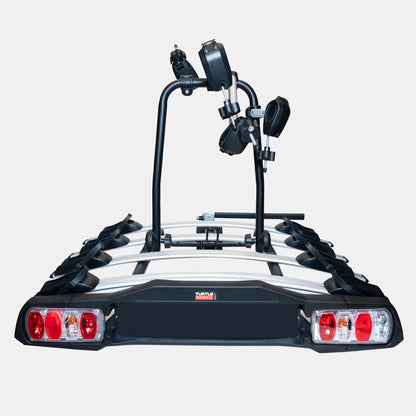 Cykelhållare Turtle Nordic – Dragkrok – För 4 cyklar – Låsbar & fällbar – produktbild