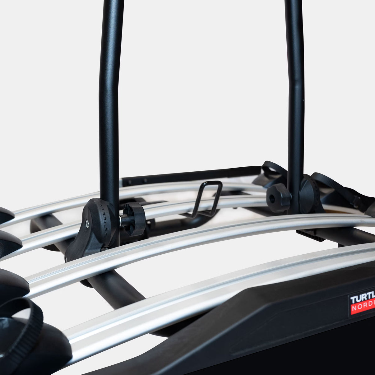 Cykelhållare Turtle Nordic – Dragkrok – För 4 cyklar – Låsbar & fällbar – detaljbild