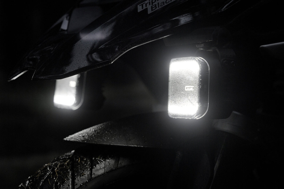 Extraljus SQR 3” 3500lm Driving Beam, OZZ Lights – måttspecifikation | OZZ