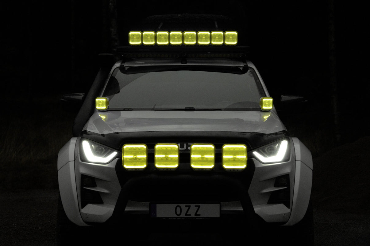 Extraljus SQR 3” 3500lm Driving Beam, OZZ Lights – extrabild | OZZ