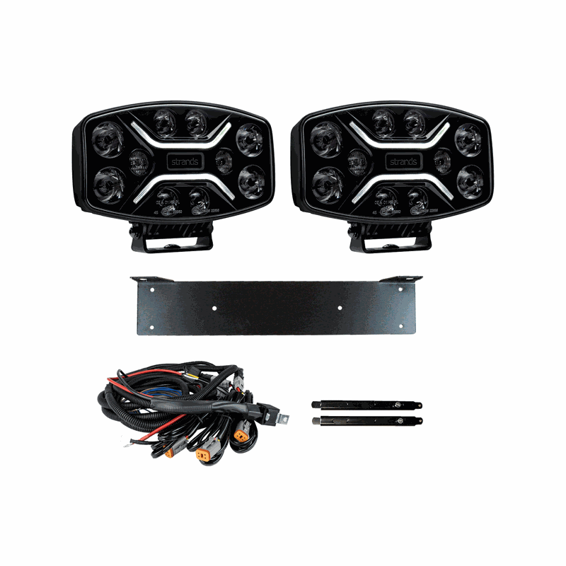 Extraljus Strands Lighting Division Dark Knight Insane LED Extraljuskit 2-pack – detaljbild